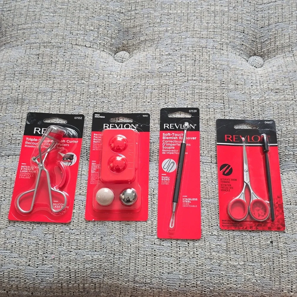 REVLON BRAND WOMENS BEAUTY TOOLS BUNDLE OF 4 ITEMS